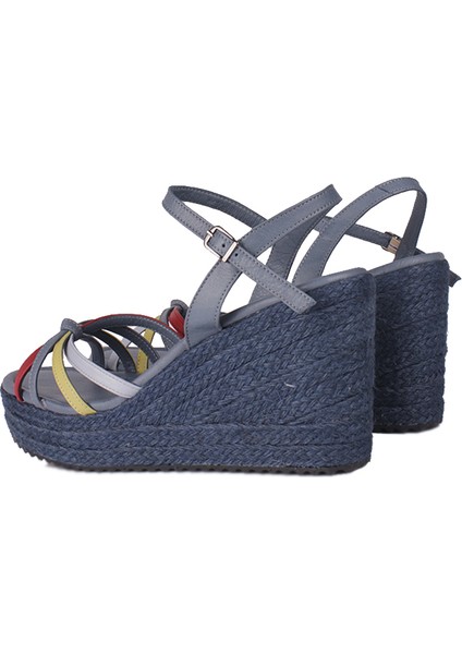 1315 424 Kadın Mavi Büyük & Küçük Numara Sandalet modelleri