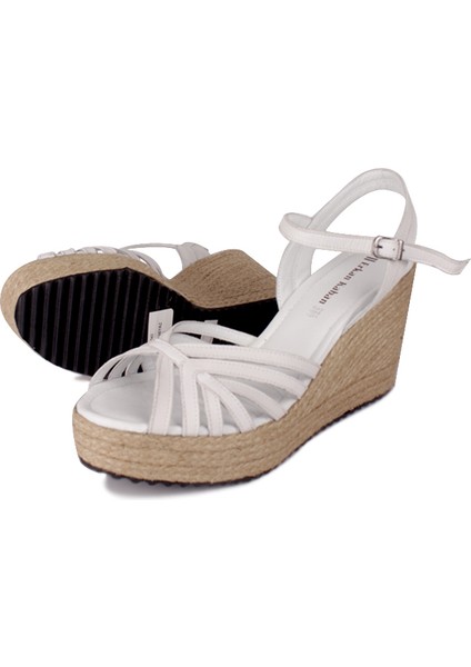 4389 468 Kadın Beyaz Büyük & Küçük Numara Sandalet fırsatları