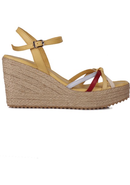 1315 125 Kadın Sarı Büyük & Küçük Numara Sandalet