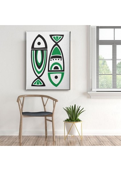 Renkli Balık Canvas Tablo MİND153 fırsatları