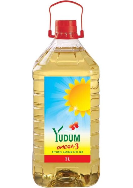 Omega 3 Ayçiçek Yağı 3 lt