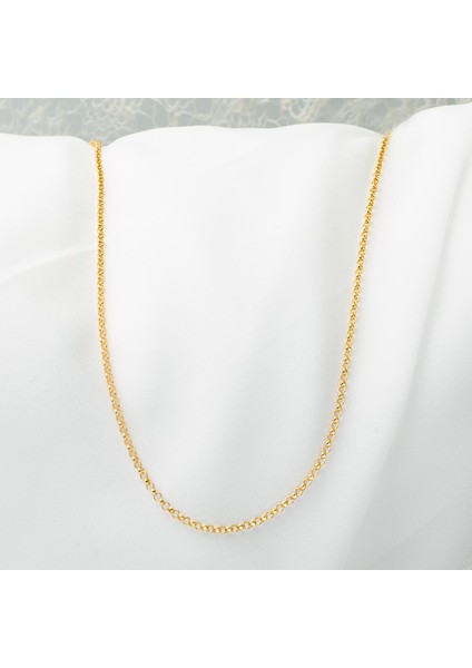 Doç 22 Ayar Altın Zincir 45 cm