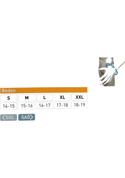 Örgü El Bilek Ateli (Sağ) fiyatları