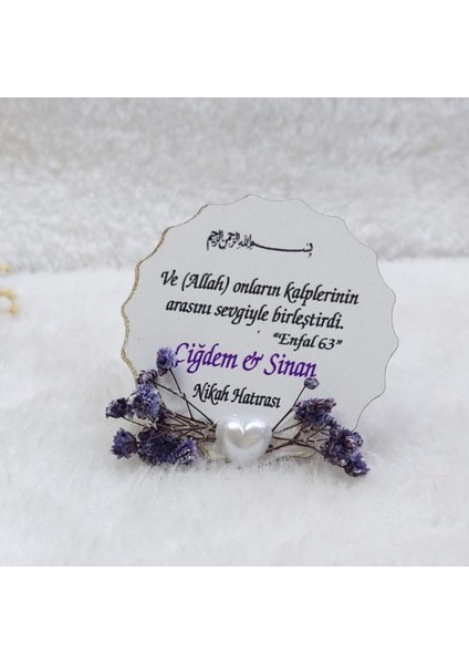 30 Adet Kuru Çiçekli Ahşap Buzdolabı Magnet