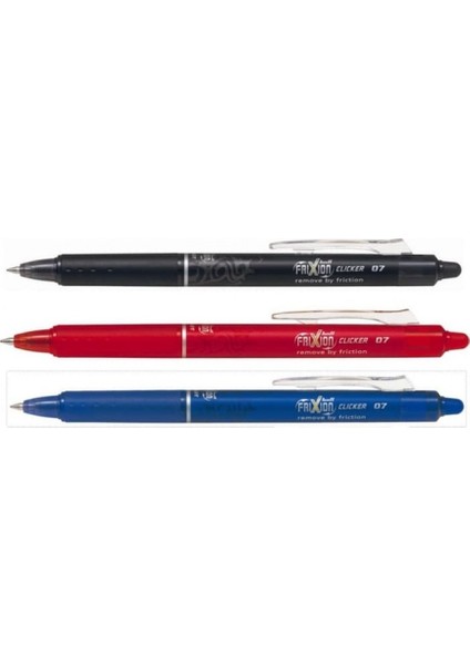 Frixion Ball Clicker Silinebilir Roller Kalem 0.7 mm 3'lü