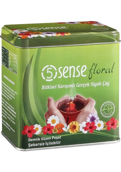 Floral Bitki Karışımlı Siyah Çay 30'lu