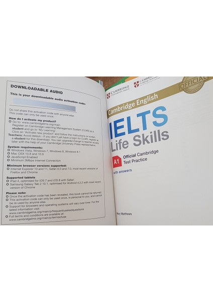IELTS Life Skills A1 Student's Book With Answers and Audio modelleri