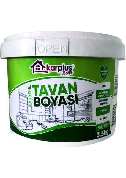 Karplus Su Bazlı Beyaz Tavan Boyası 3,5 kg