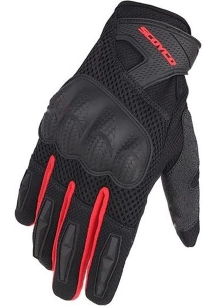 Mc-58 Yazlık Motosiklet Eldiveni Kırmızı Eldiven