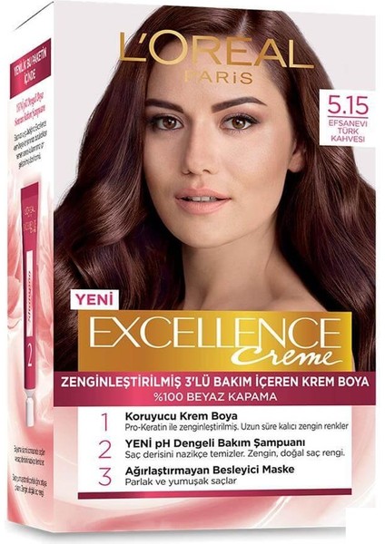 Loreal Paris Excellence Creme 5.15 Efsanevi Türk Kahvesi