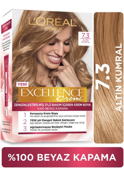 Loreal Paris Excellence Creme 7.3 Altın Kumral