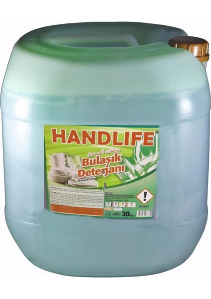 Hantlıfe Sıvı Bulaşık Deterjanı Musluk Çıkışlı Bidon 30 kg