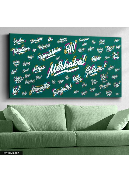 Dünya Dilleri Kanvas - Canvas Tablo