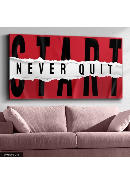 Start Yazılı Kanvas - Canvas Tablo