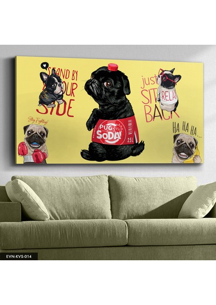 Sevimli Köpekler Kanvas - Canvas Tablo