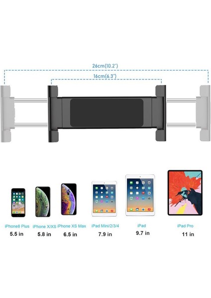 Aktarmobile Masa Üstü Tablet Tutucu Telefon Standı 5" - 13"