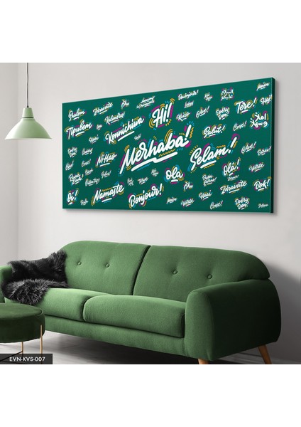 Dünya Dilleri Kanvas - Canvas Tablo modelleri