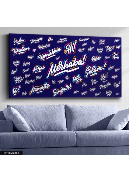 Dünya Dilleri Kanvas - Canvas Tablo