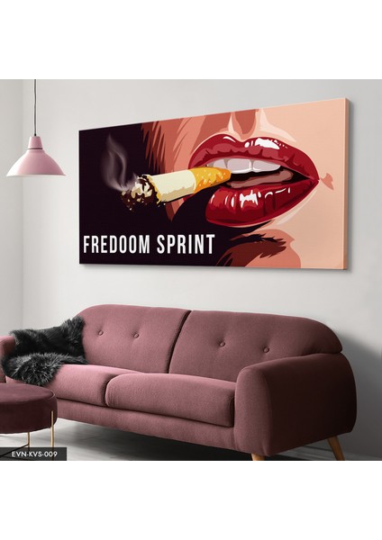 Sigara Içen Kadın Kanvas - Canvas Tablo modelleri