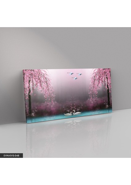 Kuğu Gölü Kanvas - Canvas Tablo