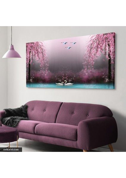 Kuğu Gölü Kanvas - Canvas Tablo