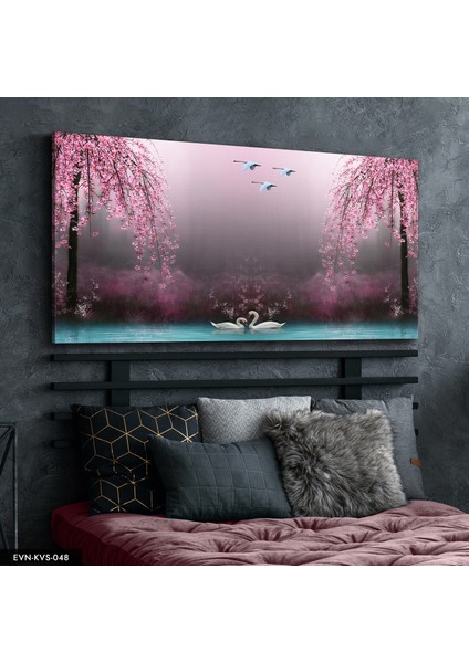 Kuğu Gölü Kanvas - Canvas Tablo