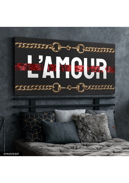 Zincir Detaylı Lamour Kanvas - Canvas Tablo