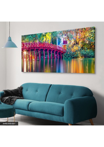 Pembe Köprü Kanvas - Canvas Tablo modelleri