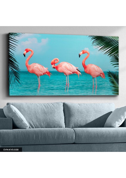 Flamingo Kanvas - Canvas Tablo