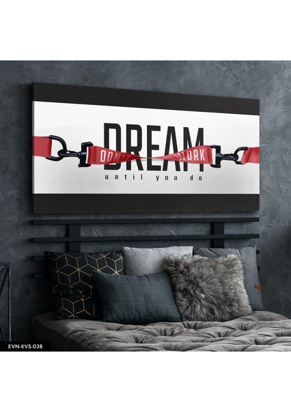 Dream Yazılı Kanvas - Canvas Tablo indirimleri