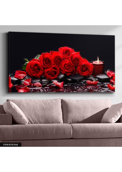 Kırmızı Gül Buketi Kanvas - Canvas Tablo