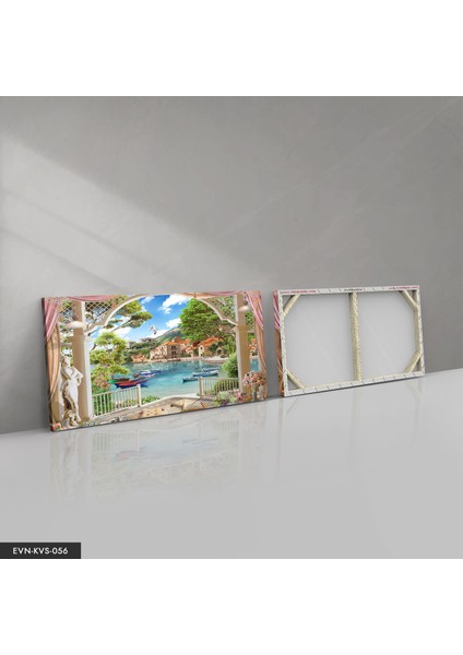 Doğa ve Sandallar Kanvas - Canvas Tablo fırsatları