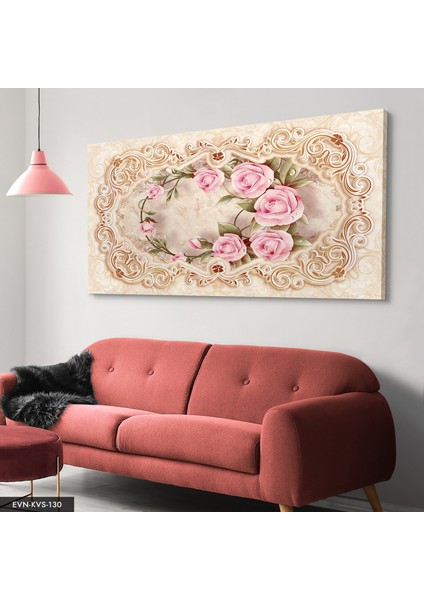 Pembe Gül Kanvas - Canvas Tablo modelleri