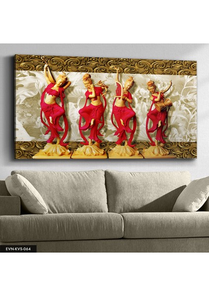 Dansçı Kızlar Kanvas - Canvas Tablo