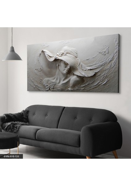 Masum Kadın Kanvas - Canvas Tablo