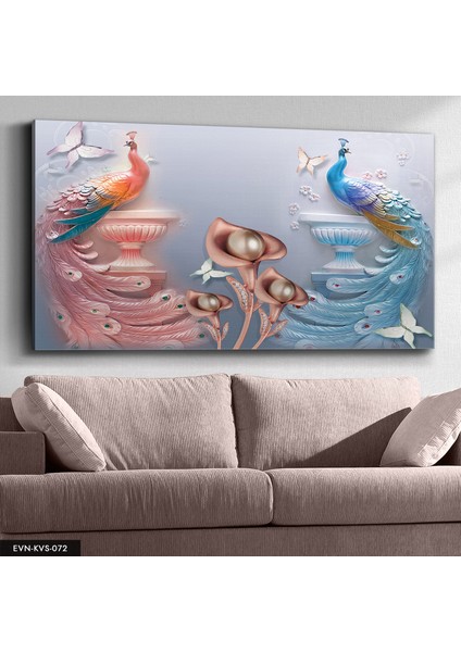 Tavus Kuşu Kanvas - Canvas Tablo