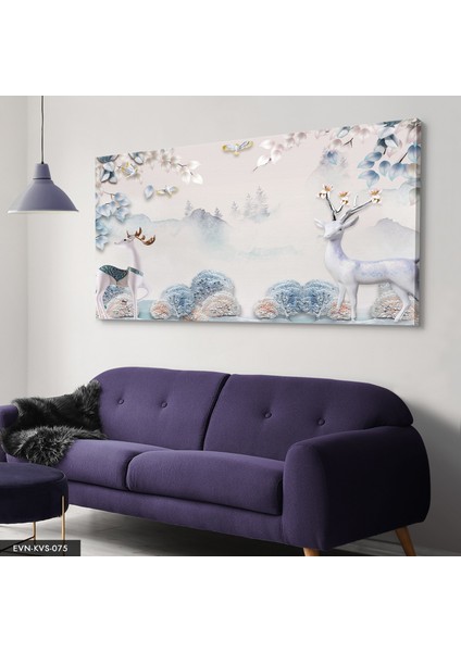 Altın Boynuzlu Geyik Kanvas - Canvas Tablo modelleri