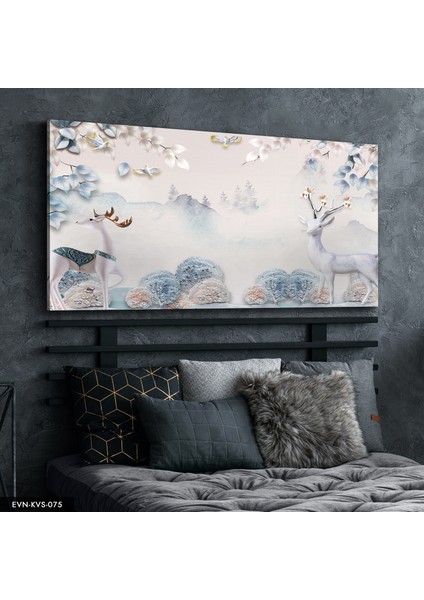 Altın Boynuzlu Geyik Kanvas - Canvas Tablo indirimleri