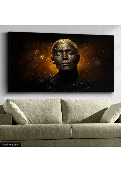 Siyahi Kadın Kanvas - Canvas Tablo