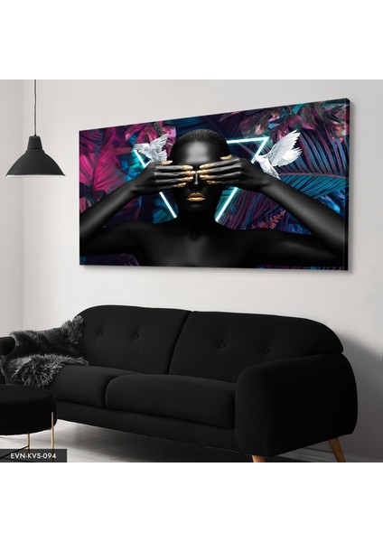 Siyahi Kadın Kanvas - Canvas Tablo modelleri