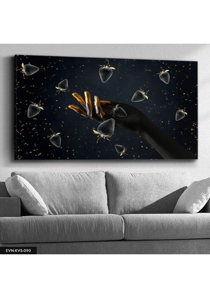 Eli Boyalı Kadın Kanvas - Canvas Tablo