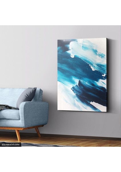 Turkuaz Tuval Boya Kanvas - Canvas Tablo