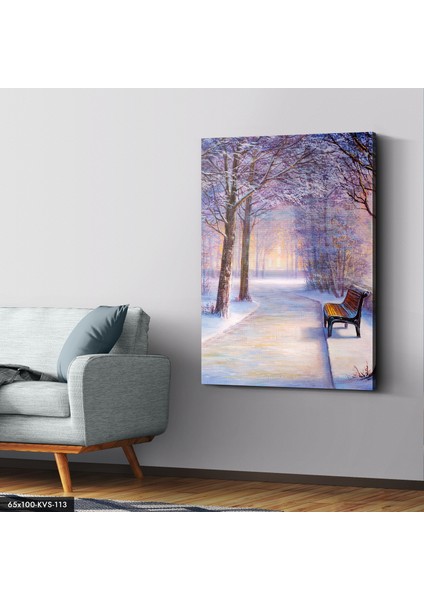 Karlı Park Kanvas - Canvas Tablo