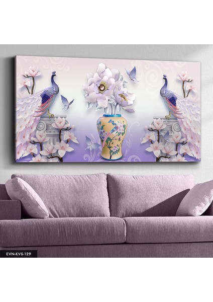 Tavus Kuşu Kanvas - Canvas Tablo