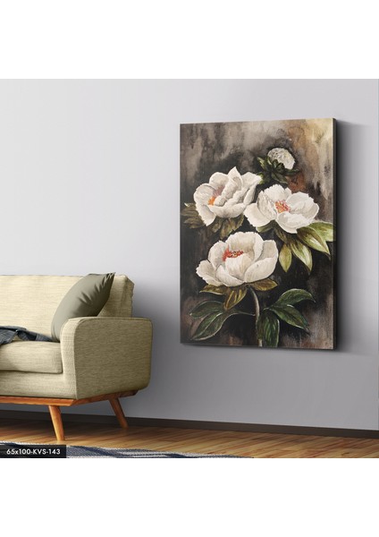 Yağlı Boya Çiçek Kanvas - Canvas Tablo