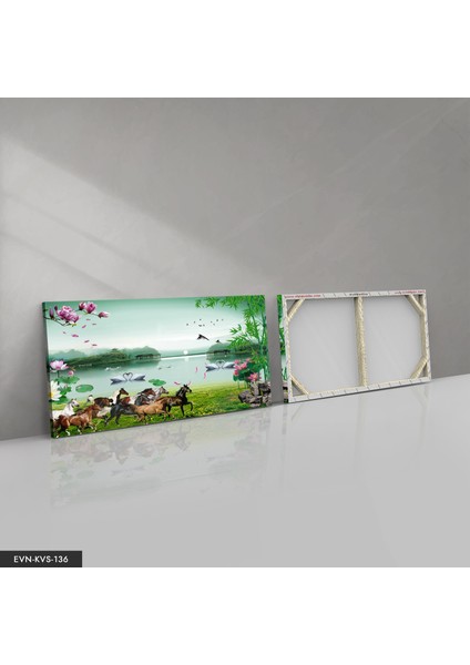 Doğadaki Atlar Kanvas - Canvas Tablo fırsatları