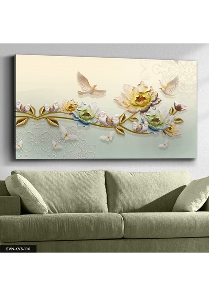 Güvercinler Kanvas - Canvas Tablo