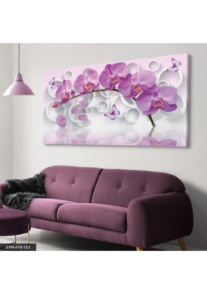 Mor Orkide Kanvas - Canvas Tablo modelleri
