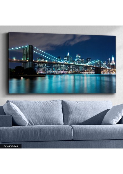 Köprü Manzaralı Kanvas - Canvas Tablo