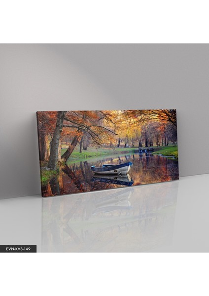 Kayık Manzaralı Kanvas - Canvas Tablo fiyatları
